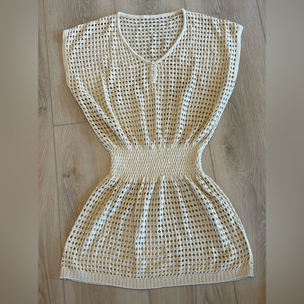Knit bathing suit cover up